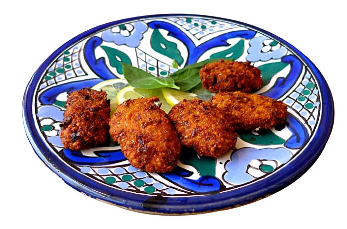 Falafels judíos de garbanzos.