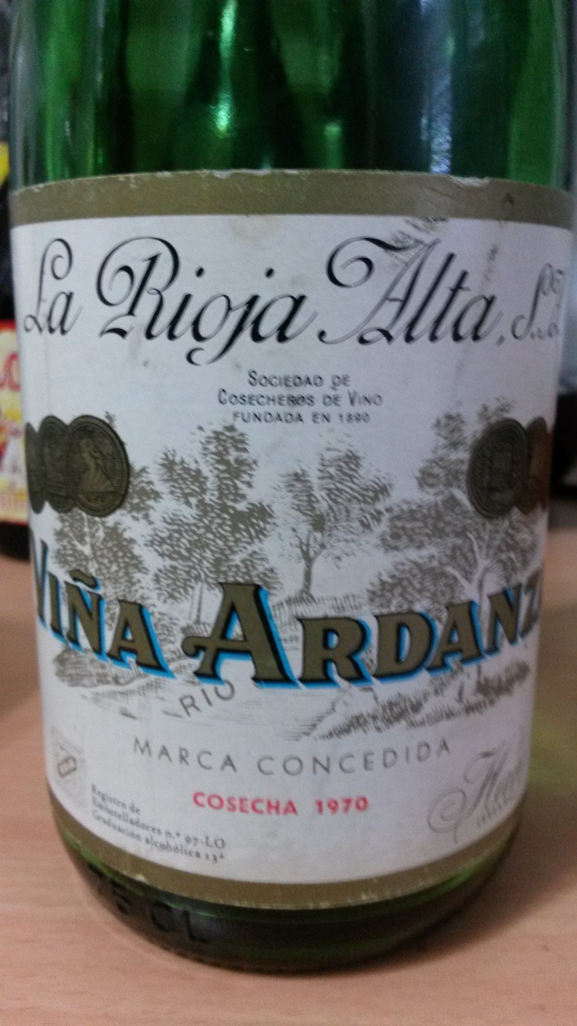 Viña Ardanza Reserva 1970