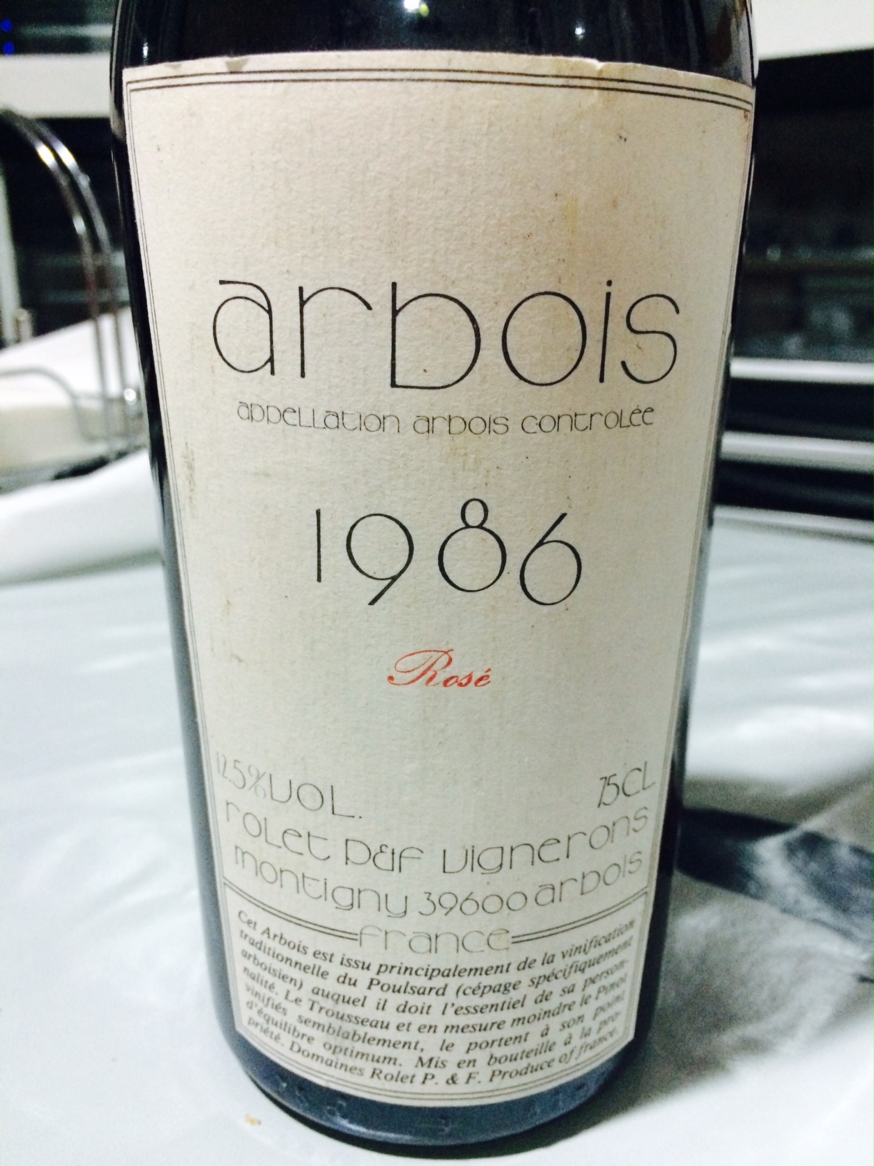 Rolet Arbois Rosé 1986