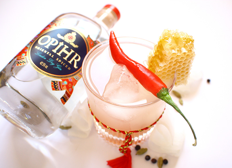 Cóctel The goulden Route con la ginebra Opihr Oriental Spiced Gin
