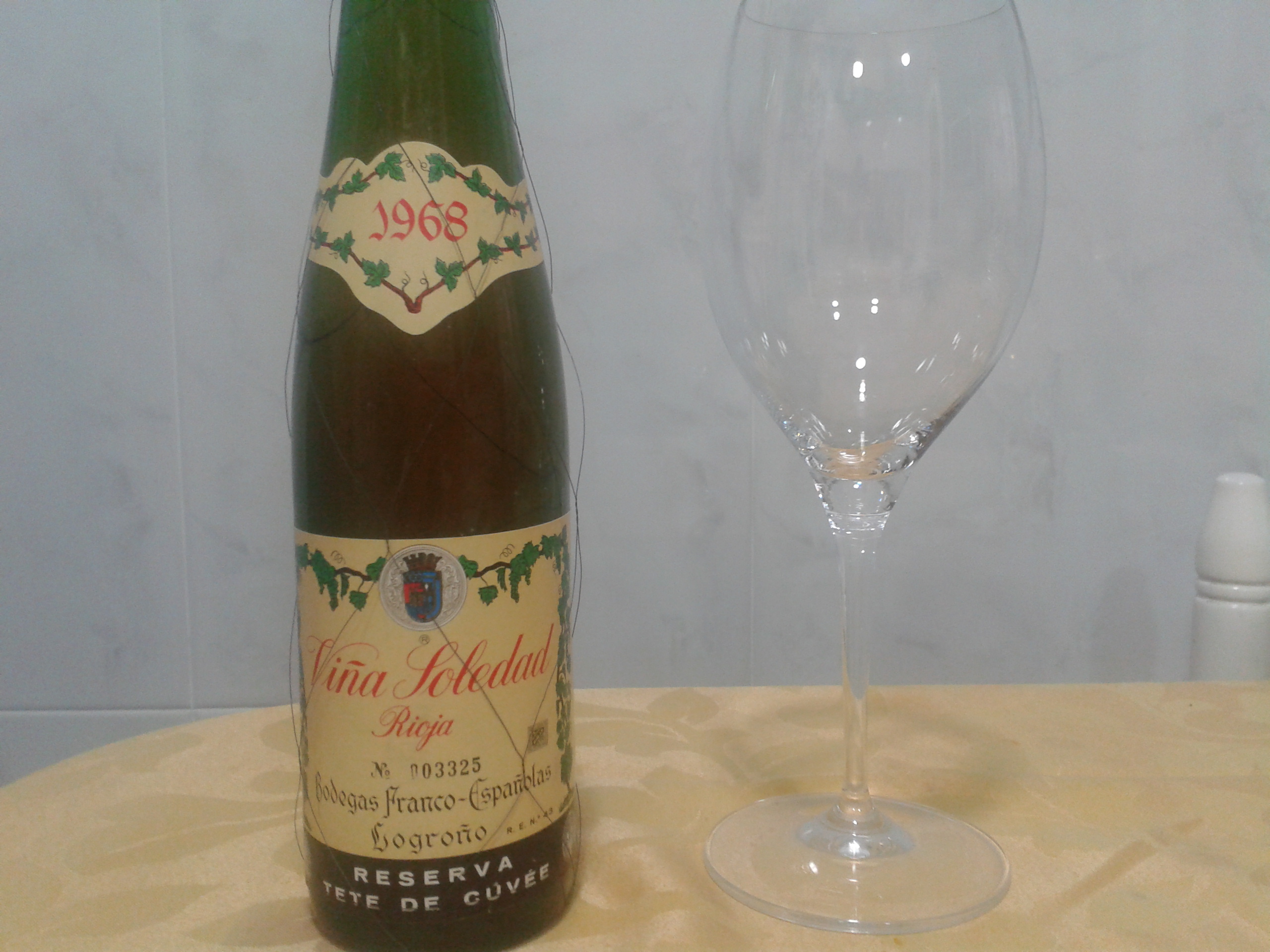 Viña soledad TC Reserva 1968