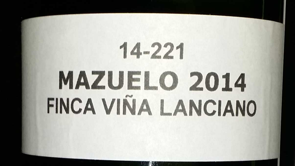 Mazuelo 2014 Finca Viña Lanciano