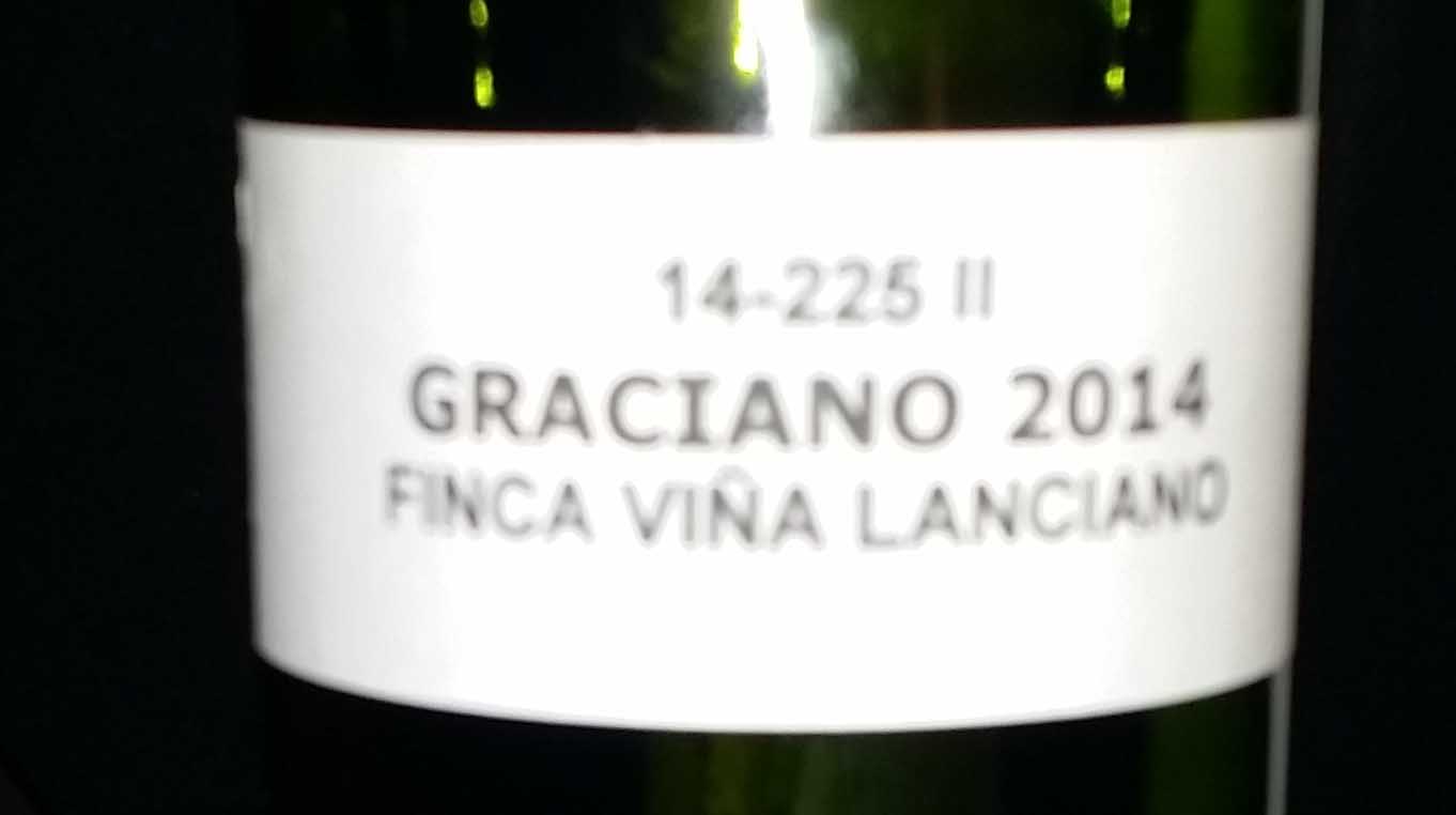 Graciano 2014 Finca Viña Lanciano