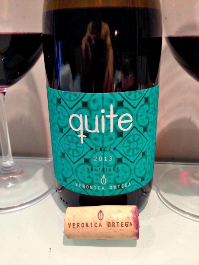 Quite Mencía 2013 de Verónica Ortega: realmente delicioso, frutal, largo, fresco, sabroso...