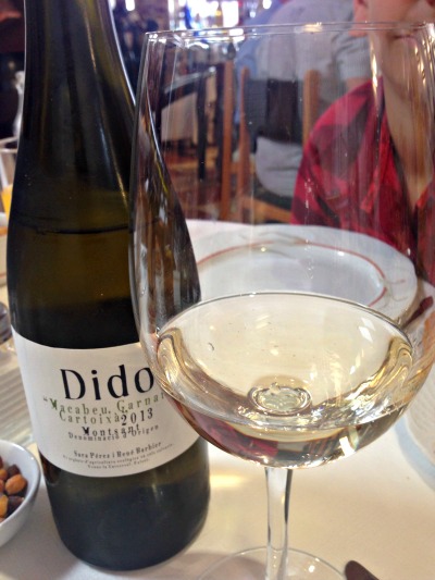 Dido blanco 2013: garnacha blanca, macabeo y xarel.lo. Delicioso