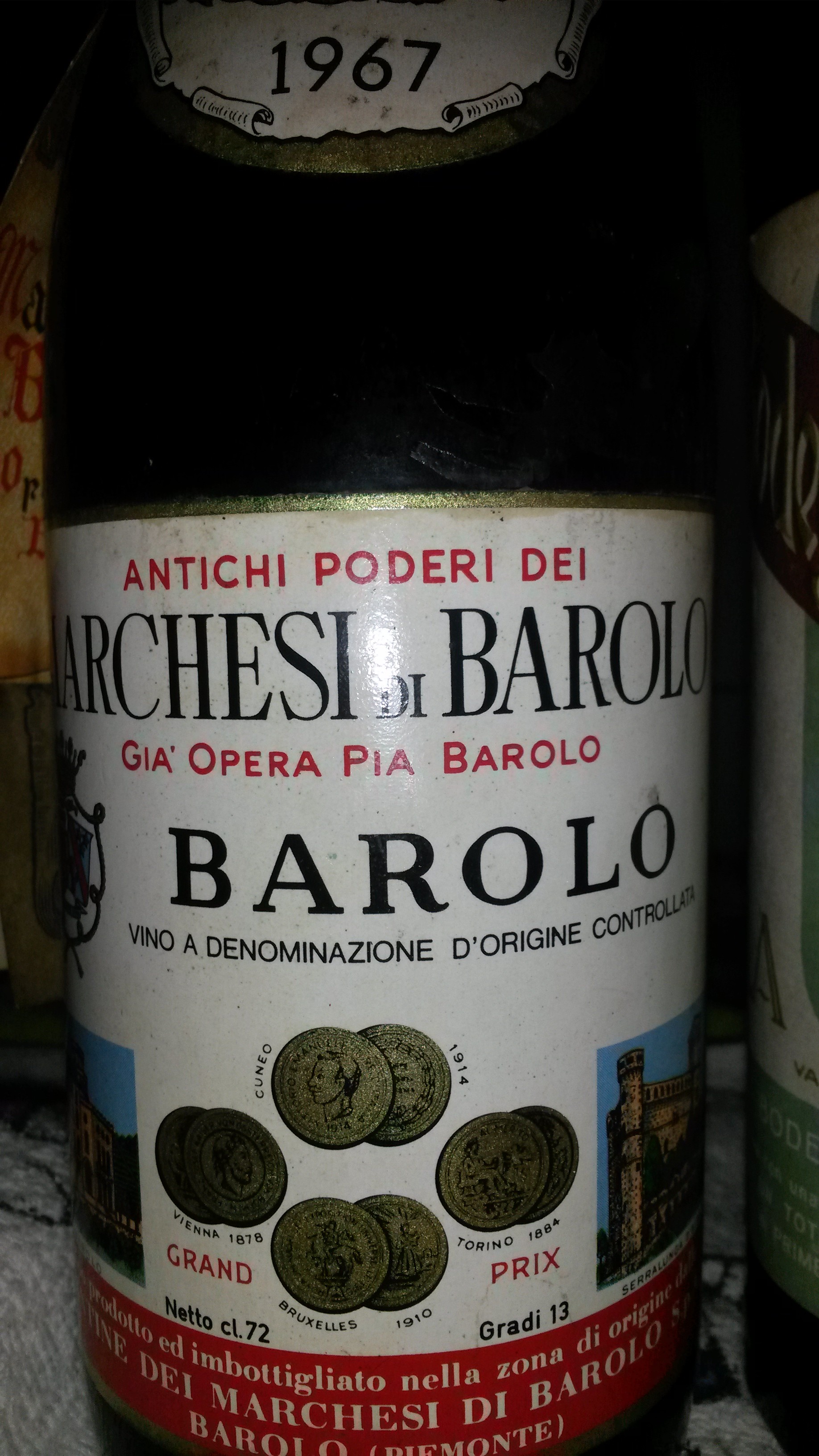 Marchesi di Barolo Riserva 1967
