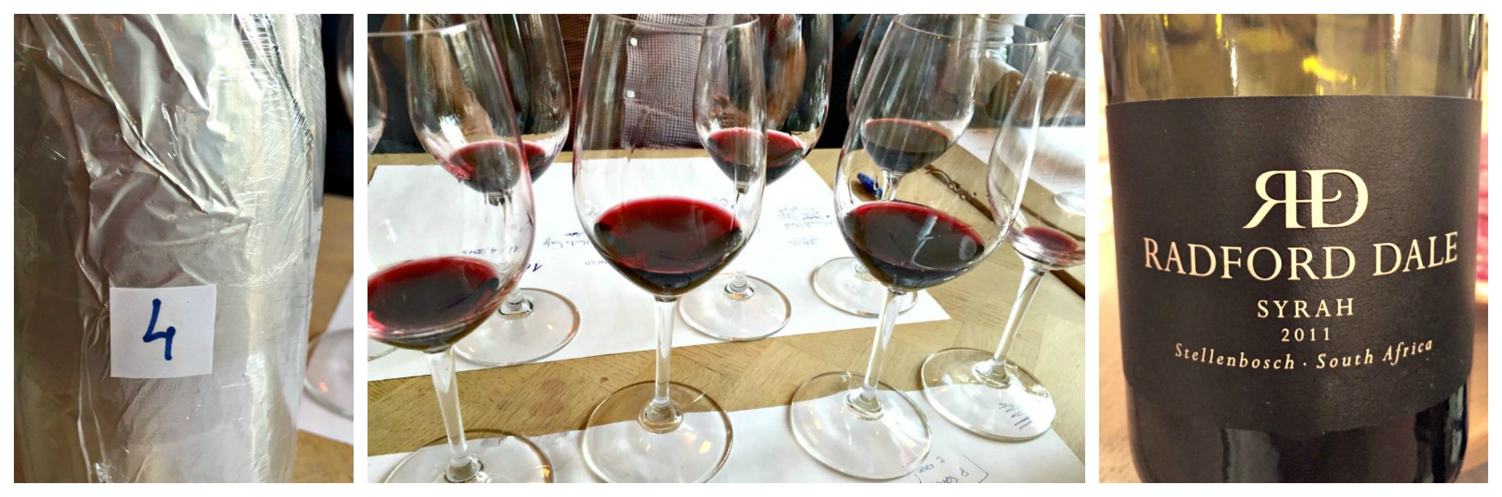 Los Innombrables: cata syrah. Collage