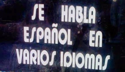 Para que luego digan que no somos políglotas... :-D