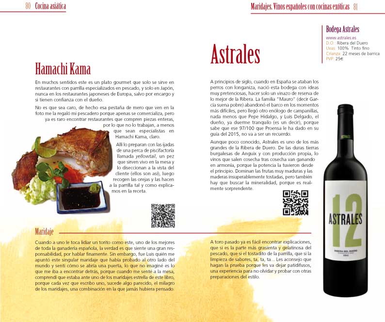 Vinos españoles con cocinas exóticas