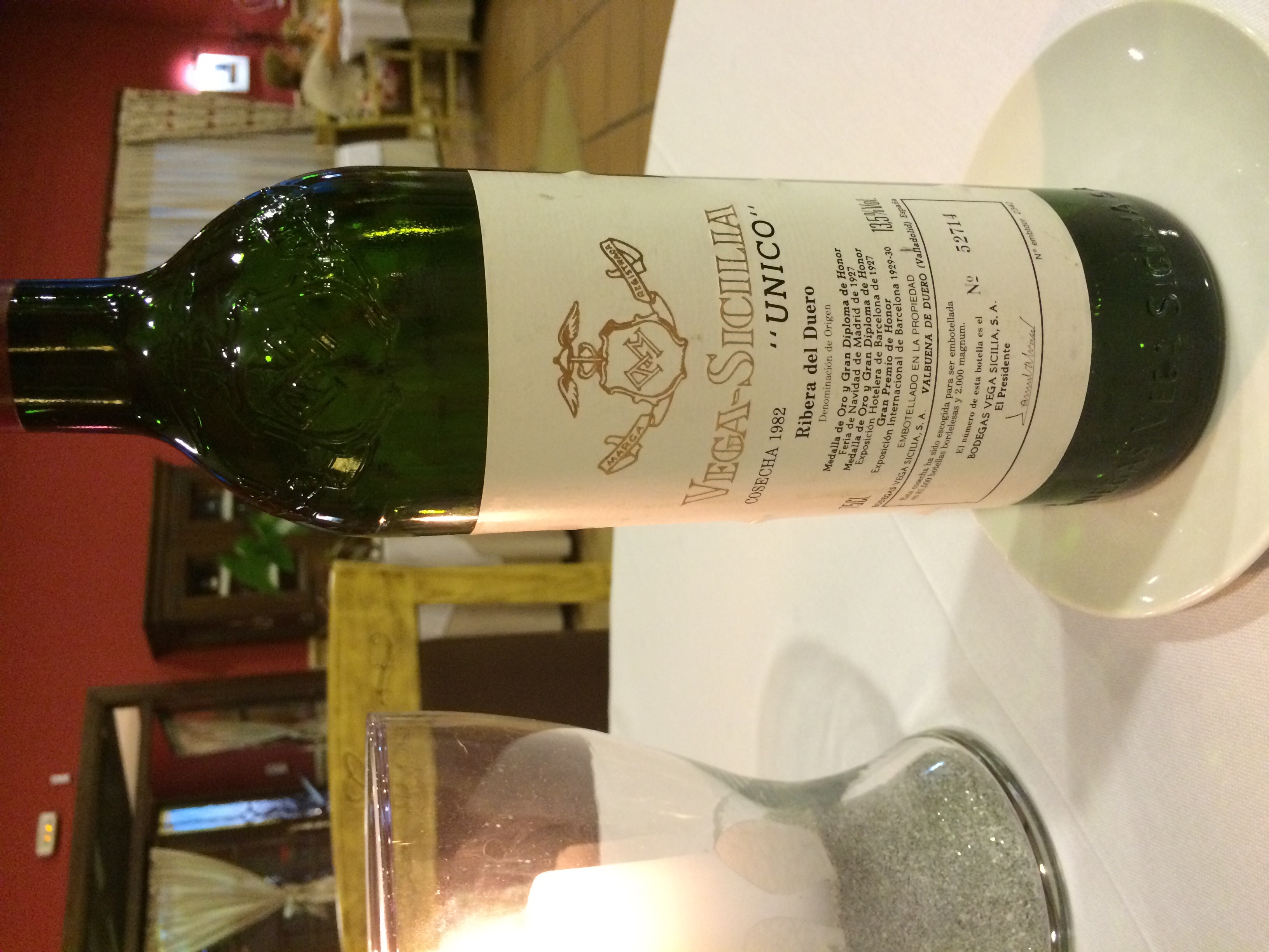 Vega Sicilia Único 1982