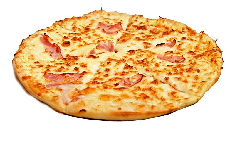 Pizza carbonara