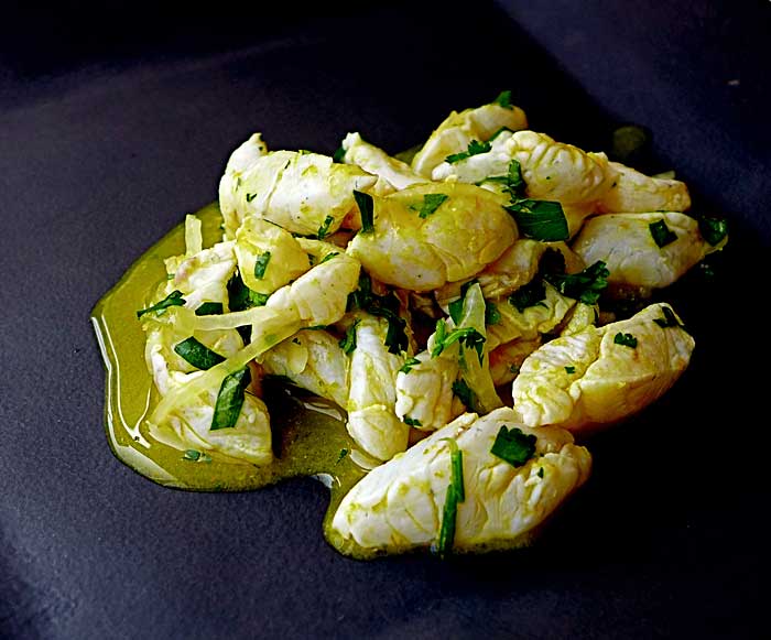 Ceviche de lubina