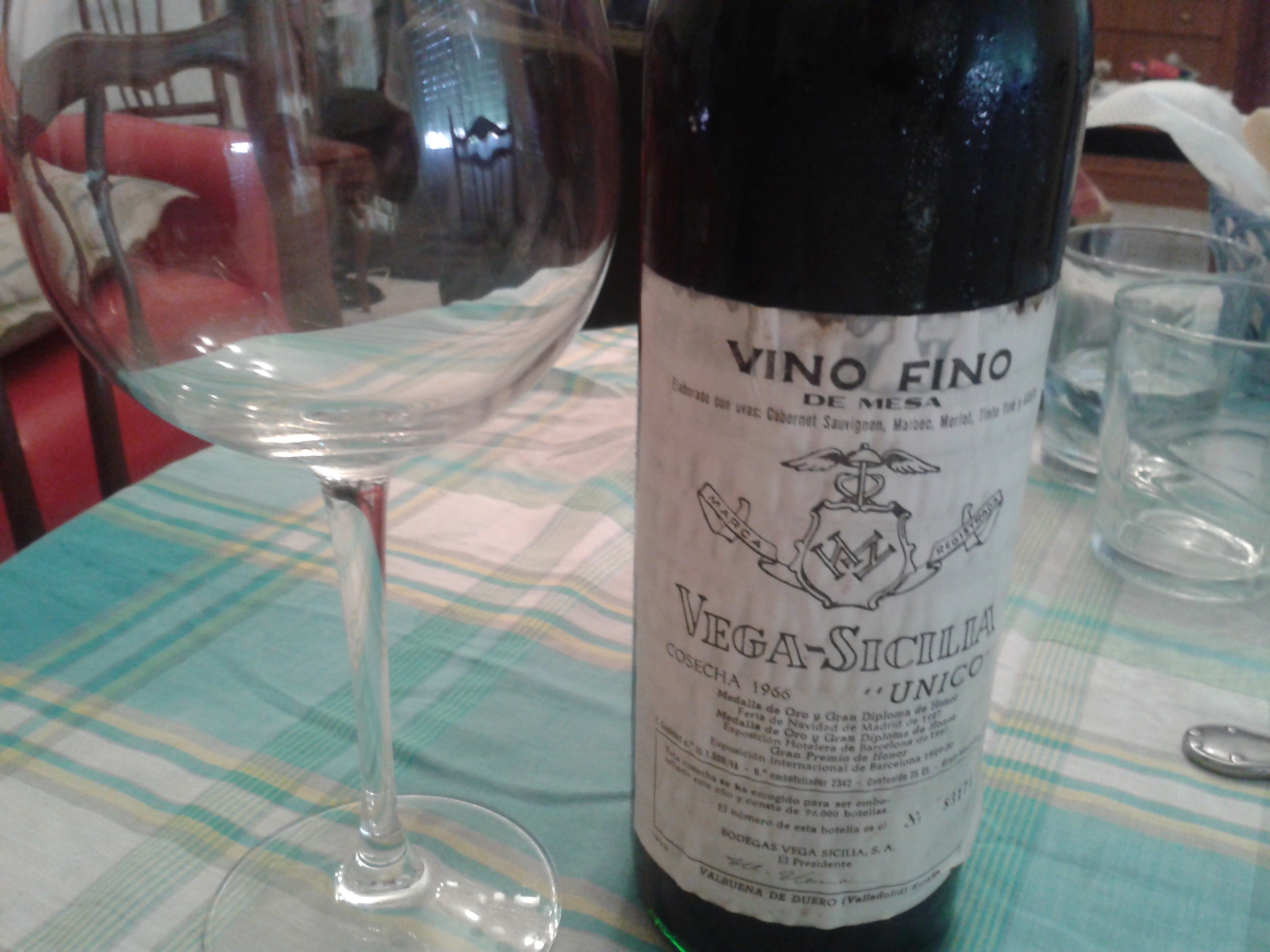 Vega Sicilia Unico 1966