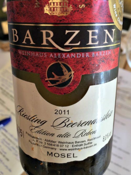Barzen Beerenauslese Edition Alte Reben 1886, 2011