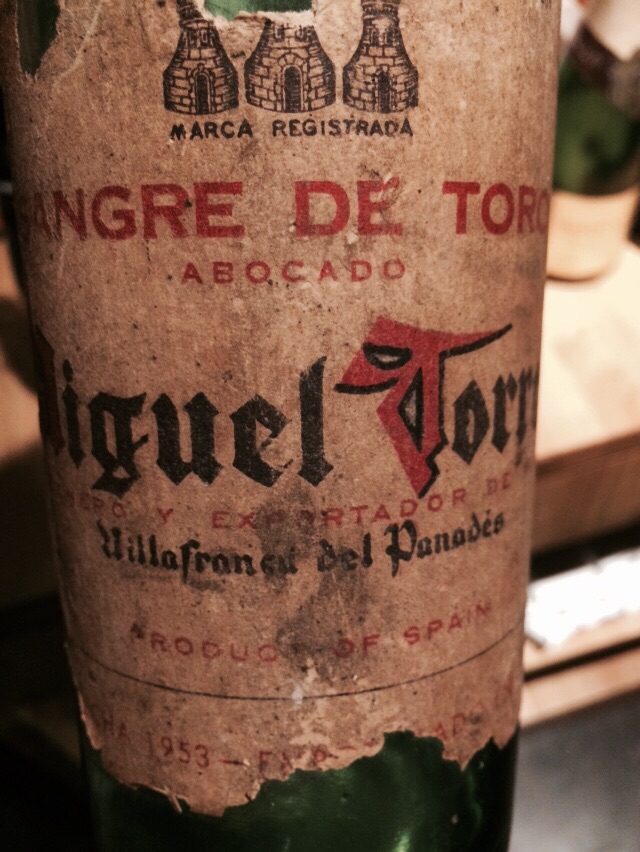 Torres Sangre de Toro Abocado 1953
