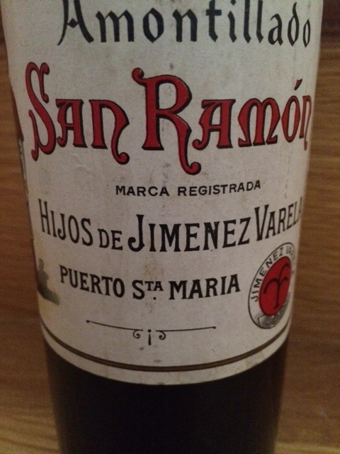 Amontillado San Ramón - Hijos de Jiménez Varela (años 60)