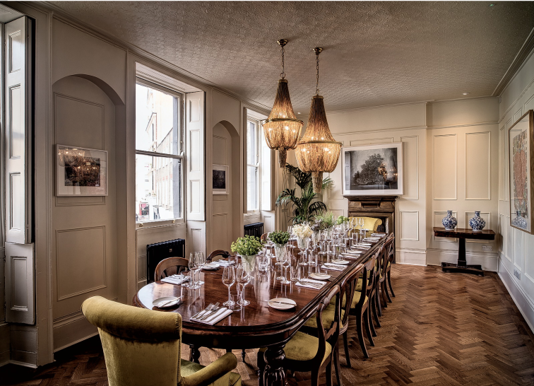 WHITE ROOM | The Harcourt | Private dining rooms in Marylebone | Venue Finding