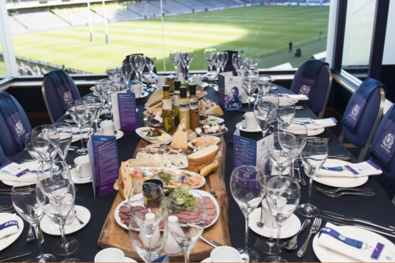 BT Murrayfield Boxes hospitality | Scotland v England hospitality | RBS Six Nations 2018 hospitality | Corporate Hospitality |