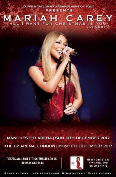 20 artist tour predictions | Mariah Carey UK tour | Mariah Carey All I Want For Christmas Is You Tour | Mariah Carey Manchester Arena | Manchester Arena suite | Mariah Carey hospitality | Mariah Carey VIP tickets | Corporate Hospitality