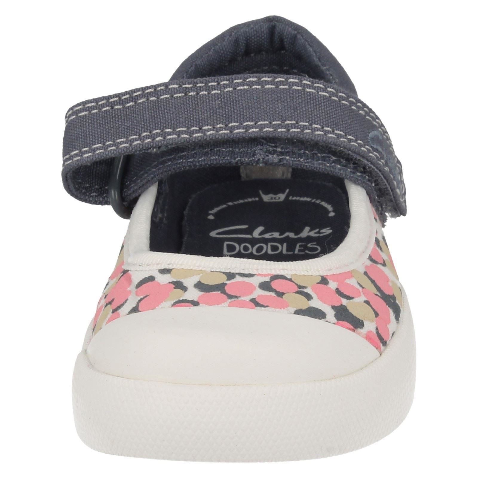 Details about / Girls Clarks Casual Doodles /"Halcy Hope/"