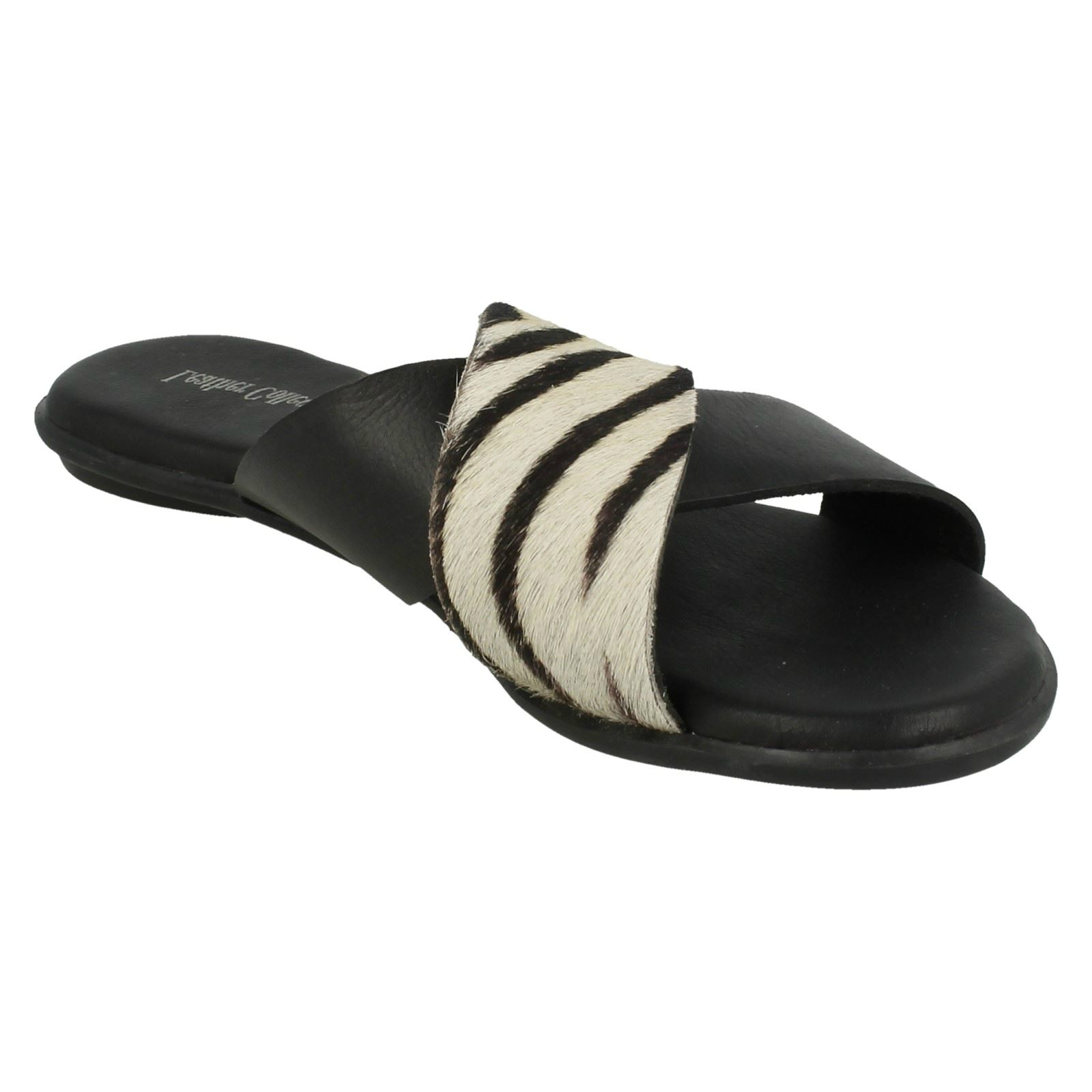 Details about / Ladies Leather Collection X Strap /'Vamp Sandals/'