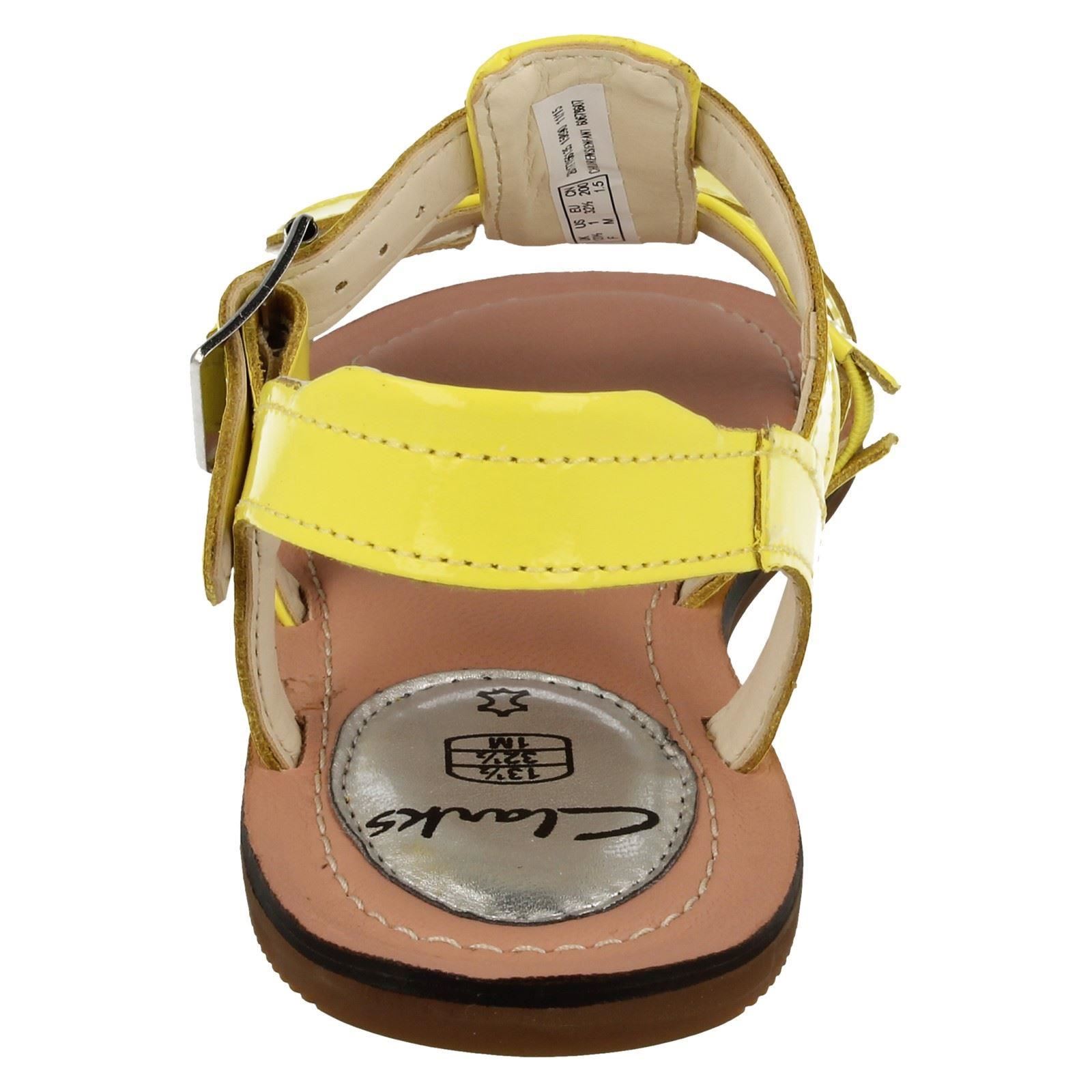 Details about / Girls Clarks Loni Joy Flat Summer Gladiator Sandals