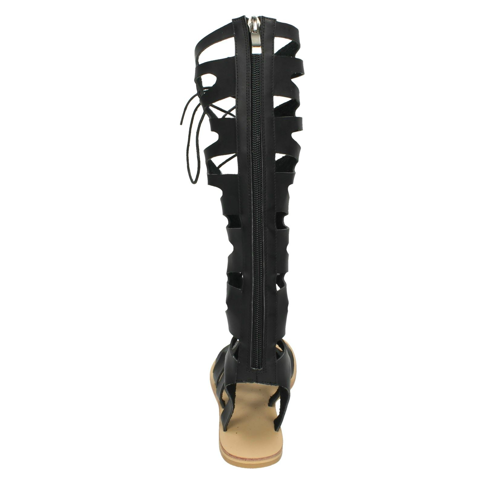 Damen Spot On Schnürer Gladiator Sandalen