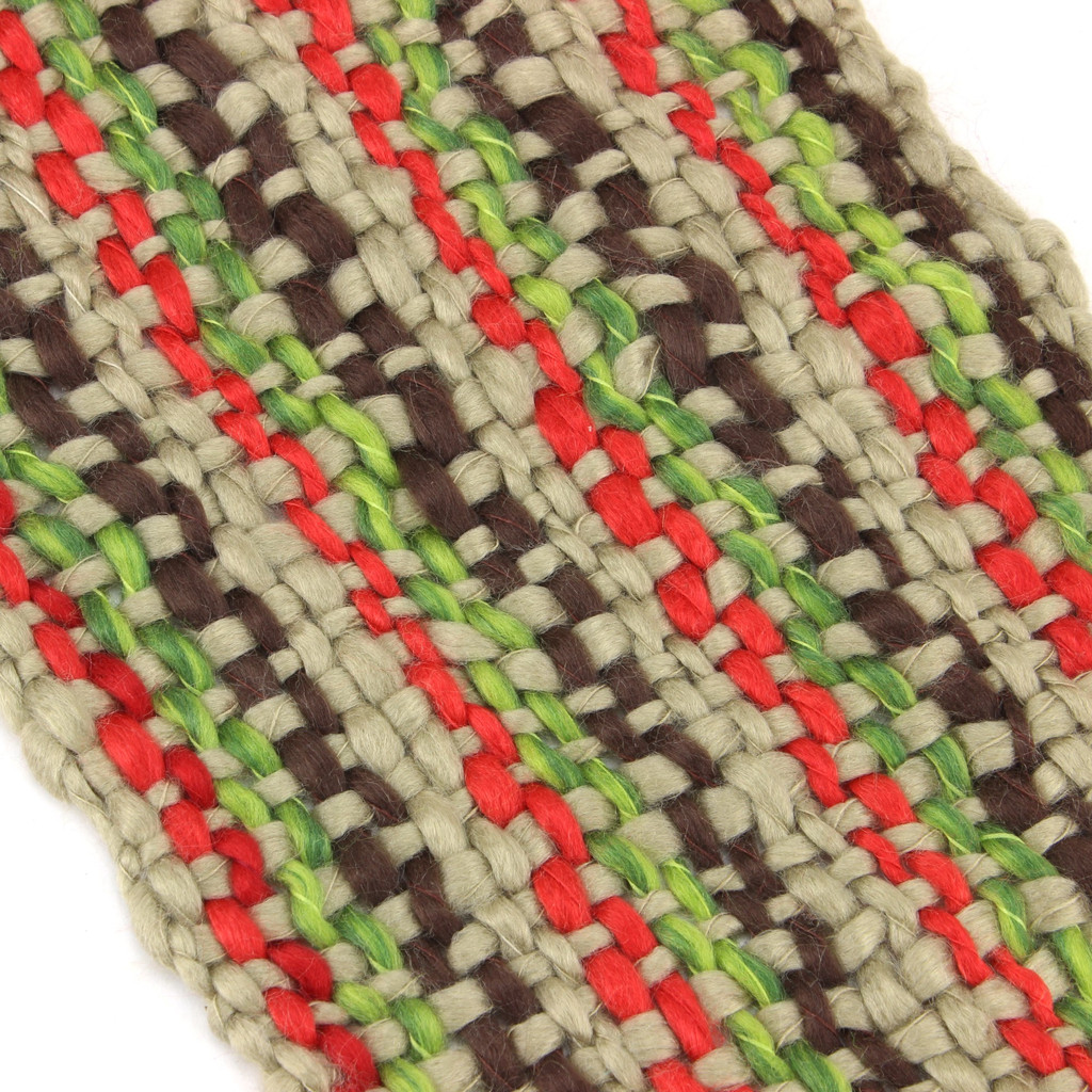 Scarf Acrylic Knit Chunky Tassels Long Knitted Warm Winter Colourful Shawl