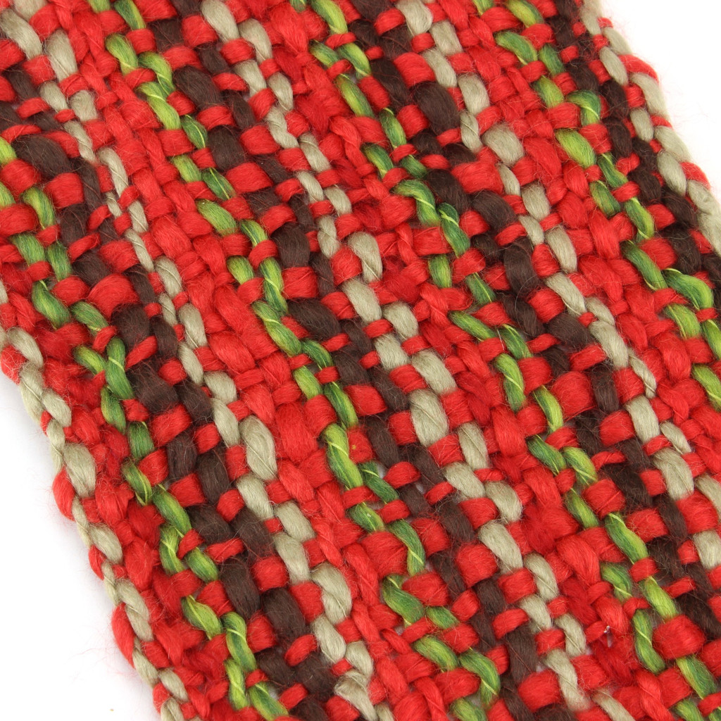 Scarf Acrylic Knit Chunky Tassels Long Knitted Warm Winter Colourful Shawl