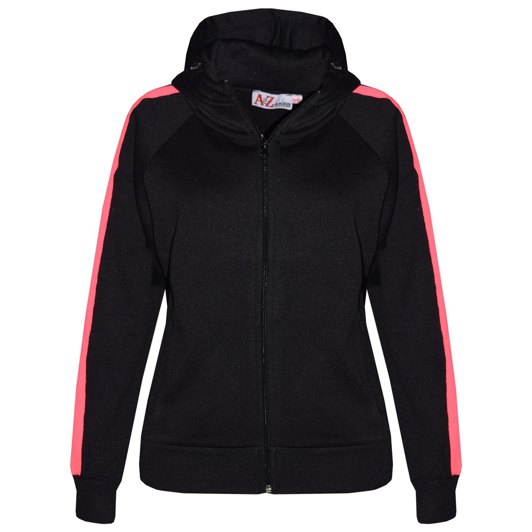 Kinder Mädchen Jogginganzug Einfarbig Vlies Kapuzenpullover Unten Jogger 5-13
