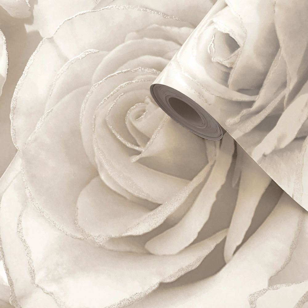 5 Couleurs Muriva Madison Rose Paillette Papier Peint Luxe Floral Fleurs