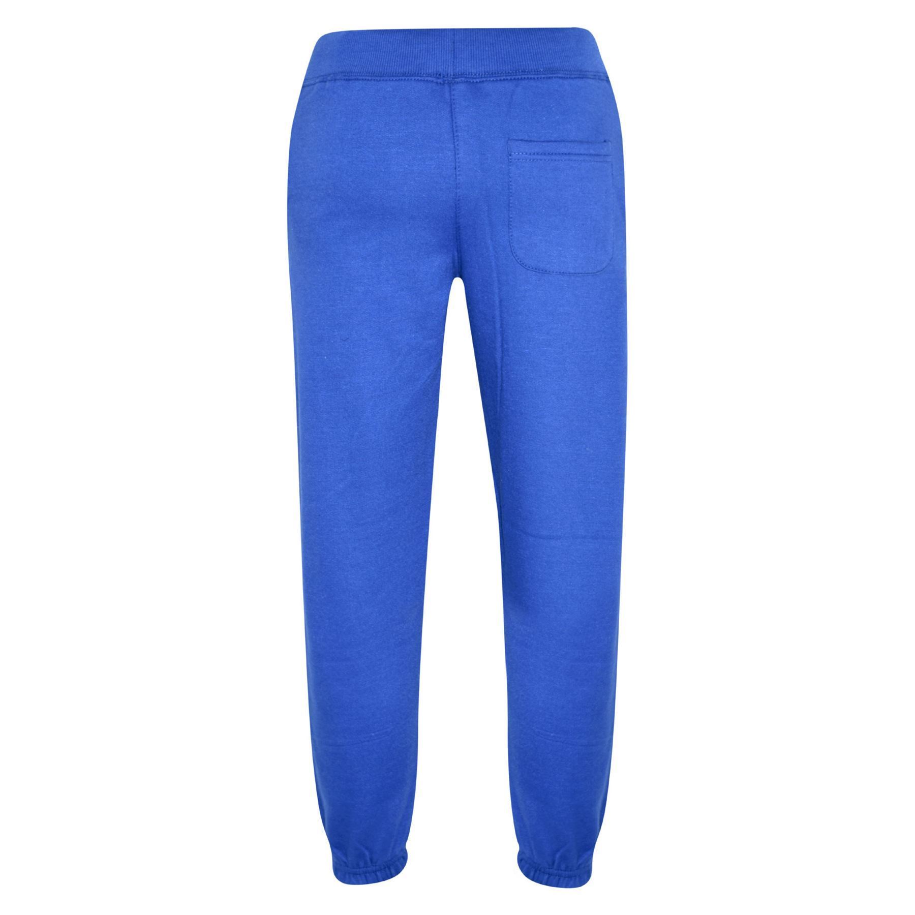 Kids Boys Girls Joggers Jogging Pants Trackie Bottom Fleece Casual Trouser 5-1