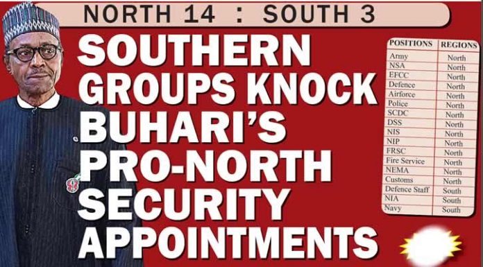 Southern groups knock Buhari’s pro-North security appointments