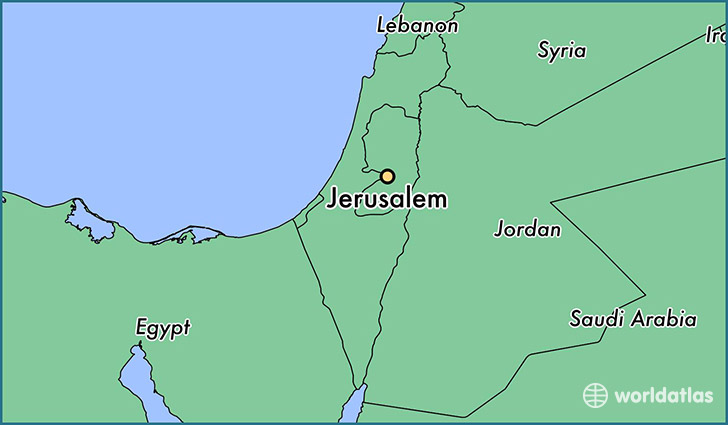 map of jerusalem
