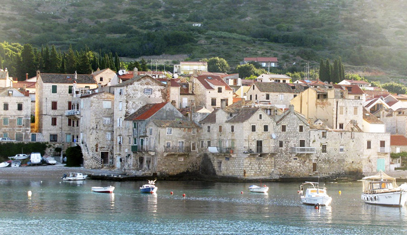 Fishing village of Komiza in Vis island