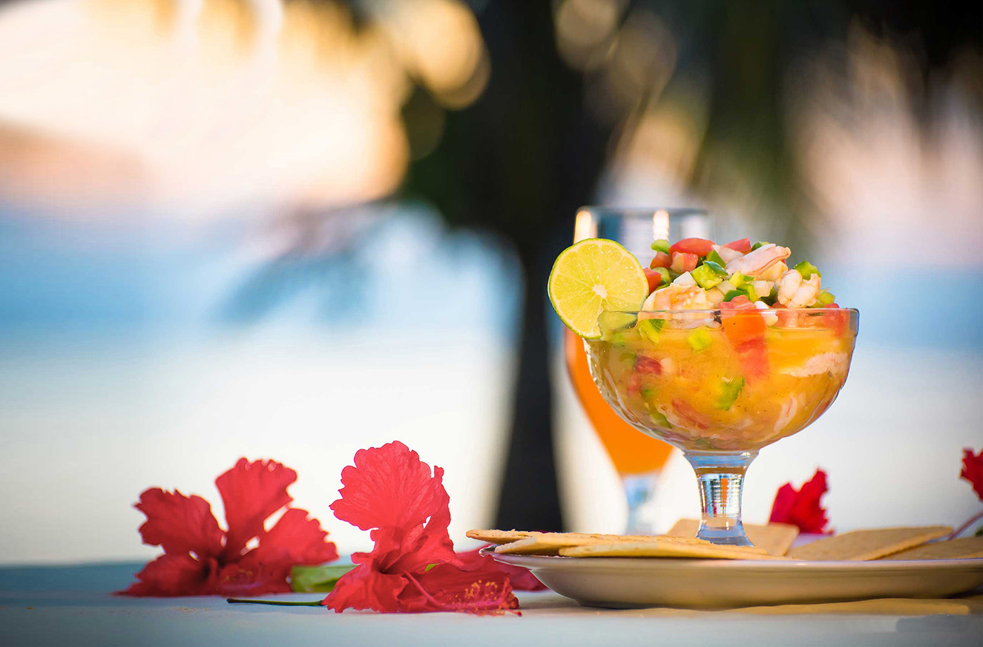 Caribbean yacht charter: Delicious Caribbean ceviche