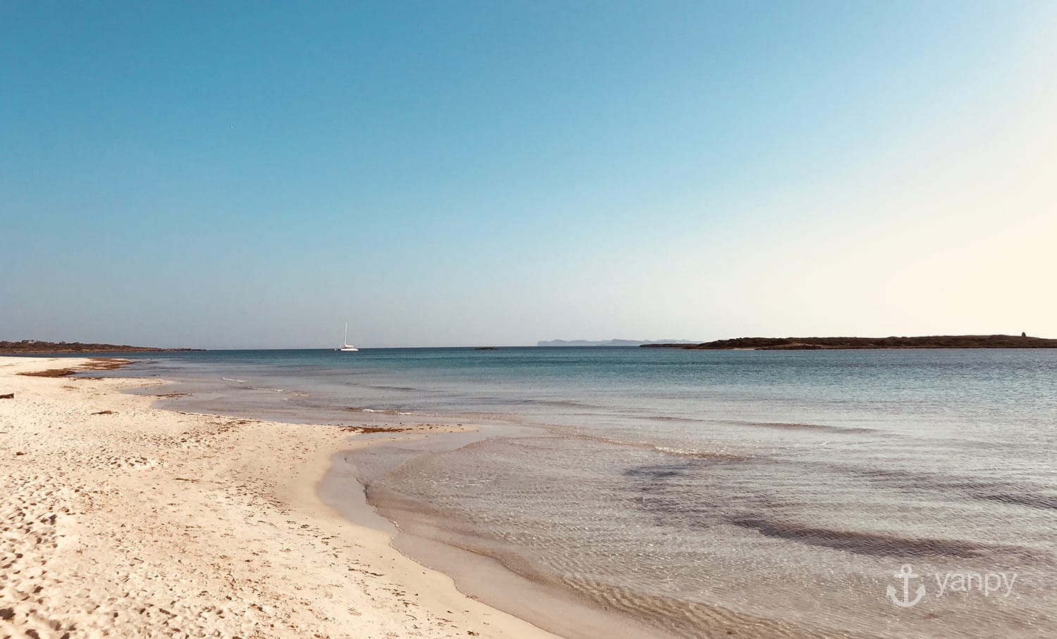 Chartered Catamaran in beautiful beach Es Carbó (Majorca)
