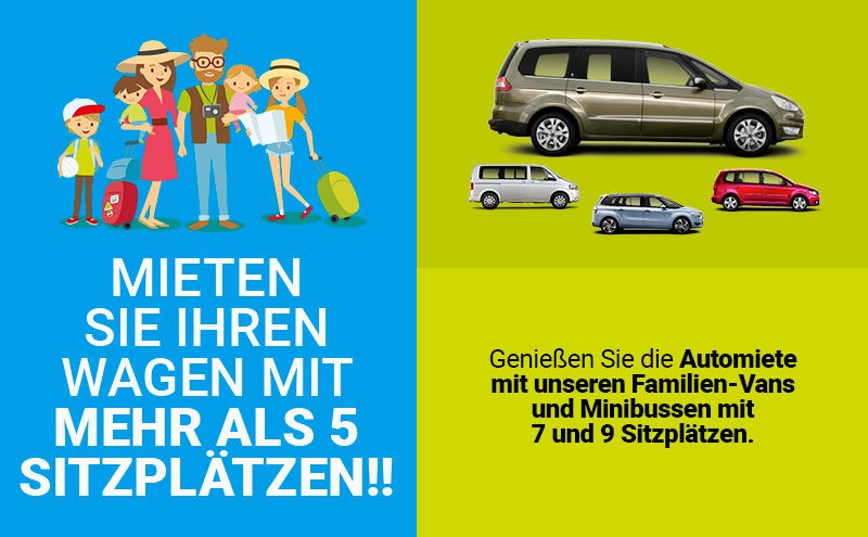 Van Mit 7 Oder 9 Platzen Kleinbus Mieten Goldcar