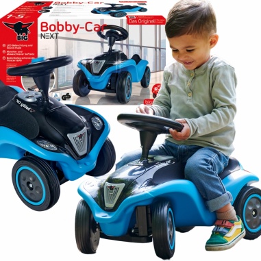 Jeździk Next Blue Bobby Car z Klaksonem i Światłami
