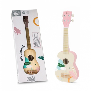 Drewniane Ukulele Gitara dla Dzieci Różowa