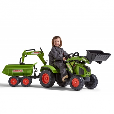 Traktor CLAAS na Pedały z Przyczepą, Łyżką i Spychaczem od 3 Lat