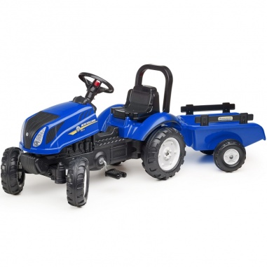 Traktor na Pedały New Holland Duży z Przyczepką + Otwierana Maska od 2 lat