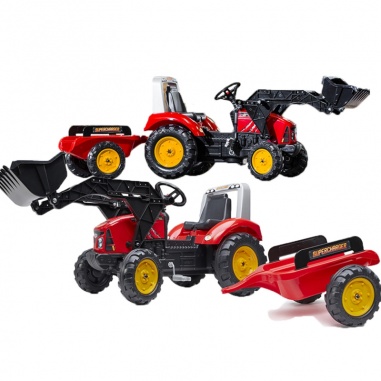 Traktor Red Supercharger na Pedały z Przyczepą od 3 Lat