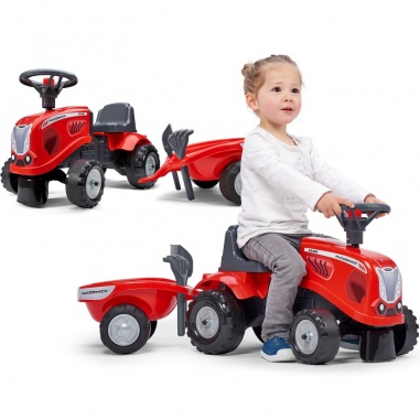 Traktorek Baby Mac Cormick z Przyczepką + akc. od 1 roku