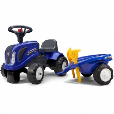 Traktorek Baby New Holland z Przyczepką + akc. od 1 roku