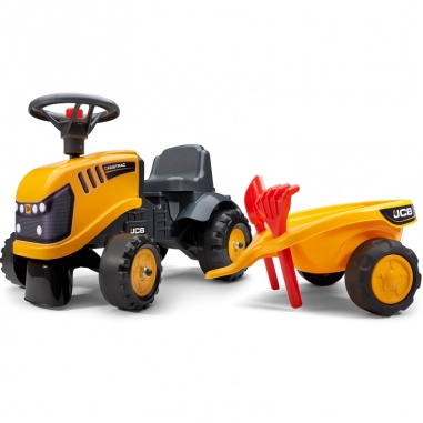 Traktorek JCB Pomarańćzowy z Przyczepką od 1 roku