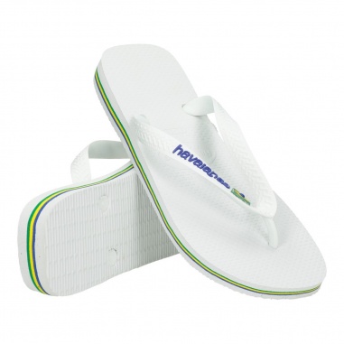 Havaianas Brasil Logo White""