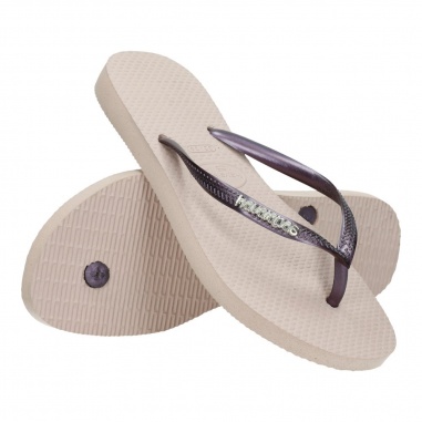 Havaianas Slim Logo Met Purple""