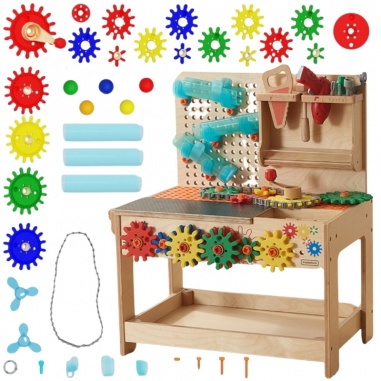 Drewniany Warsztat Montessori STEM z mi + Akcesoria
