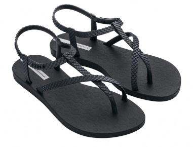 SANDAŁY  CLASS WISH I BLACK/DK GREY